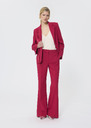 Patrice trousers red in cold wool Garnet TARA JARMON US