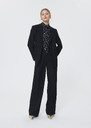 Parigi trousers midnight blue in cold wool Night TARA JARMON US