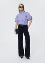 Pitt Pants midnight blue velvet Night TARA JARMON US
