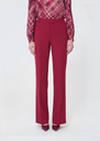 Poupee Pants red in cold wool Garnet TARA JARMON US