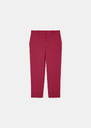 Philippa trousers red in cold wool Garnet TARA JARMON US