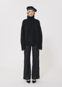 Pocciolia Sweater black wool and alpaca Black TARA JARMON US
