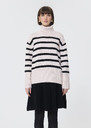 Pacome Sweater ecru with black stripes in wool Off-white TARA JARMON US
