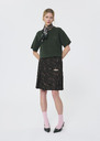 Pamelia Sweater green in compact merino wool Green TARA JARMON US