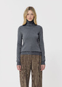 Palma sweater heather grey merino wool Gray grey TARA JARMON US