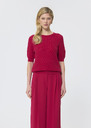 Pete sweater red merino wool Garnet TARA JARMON US