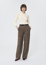 Priscilla Sweater ecru in extra-fine ribbed knit Off-white TARA JARMON US