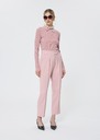 Priscilla Sweater pale pink extra-fine ribbed knit Blush TARA JARMON US