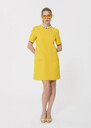 Renata dress yellow double canvas Lemon yellow TARA JARMON US