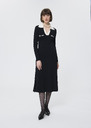 Remi sweater dress black ribbed knit Black TARA JARMON US