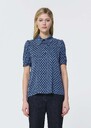 Tonino top midnight blue with mini heart print Night TARA JARMON US