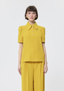 Tonino top yellow crepe Lemon yellow TARA JARMON US