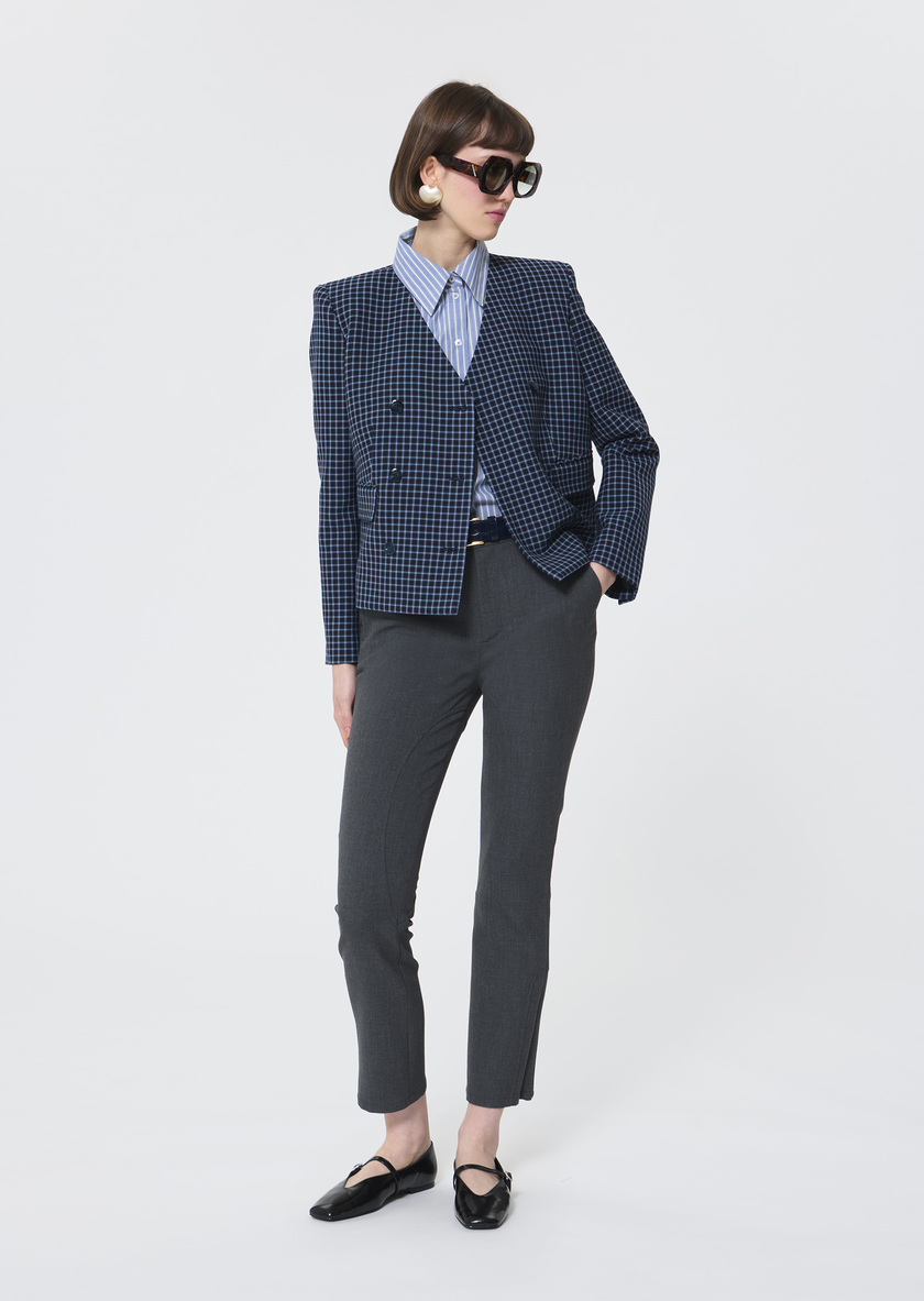 Paxton trousers grey double canvas Grey TARA JARMON US