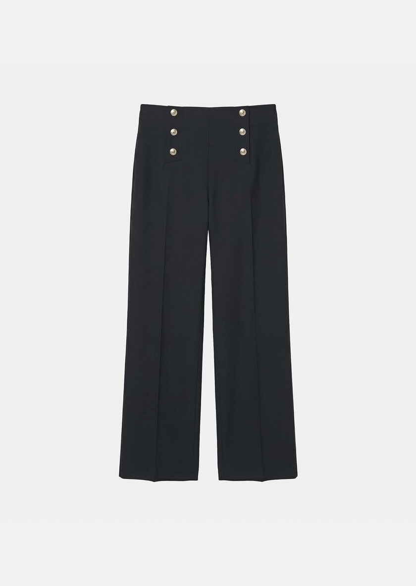 Pepino trousers black cold wool Black TARA JARMON US