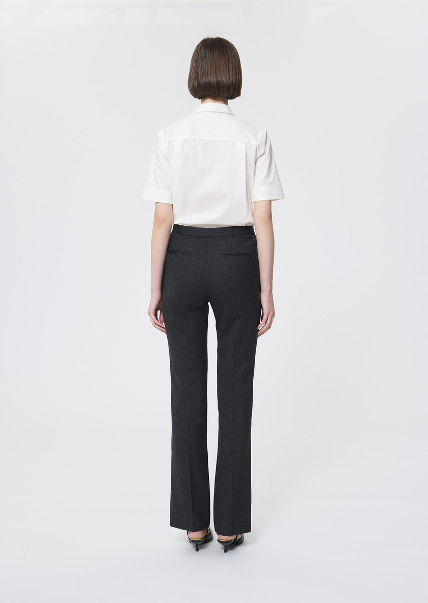 Papillon Pants heather grey flannel Gray grey TARA JARMON US