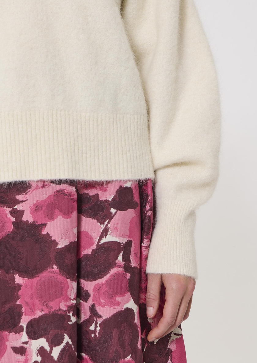 Paz sweater ecru in wool and alpaca Off-white TARA JARMON US