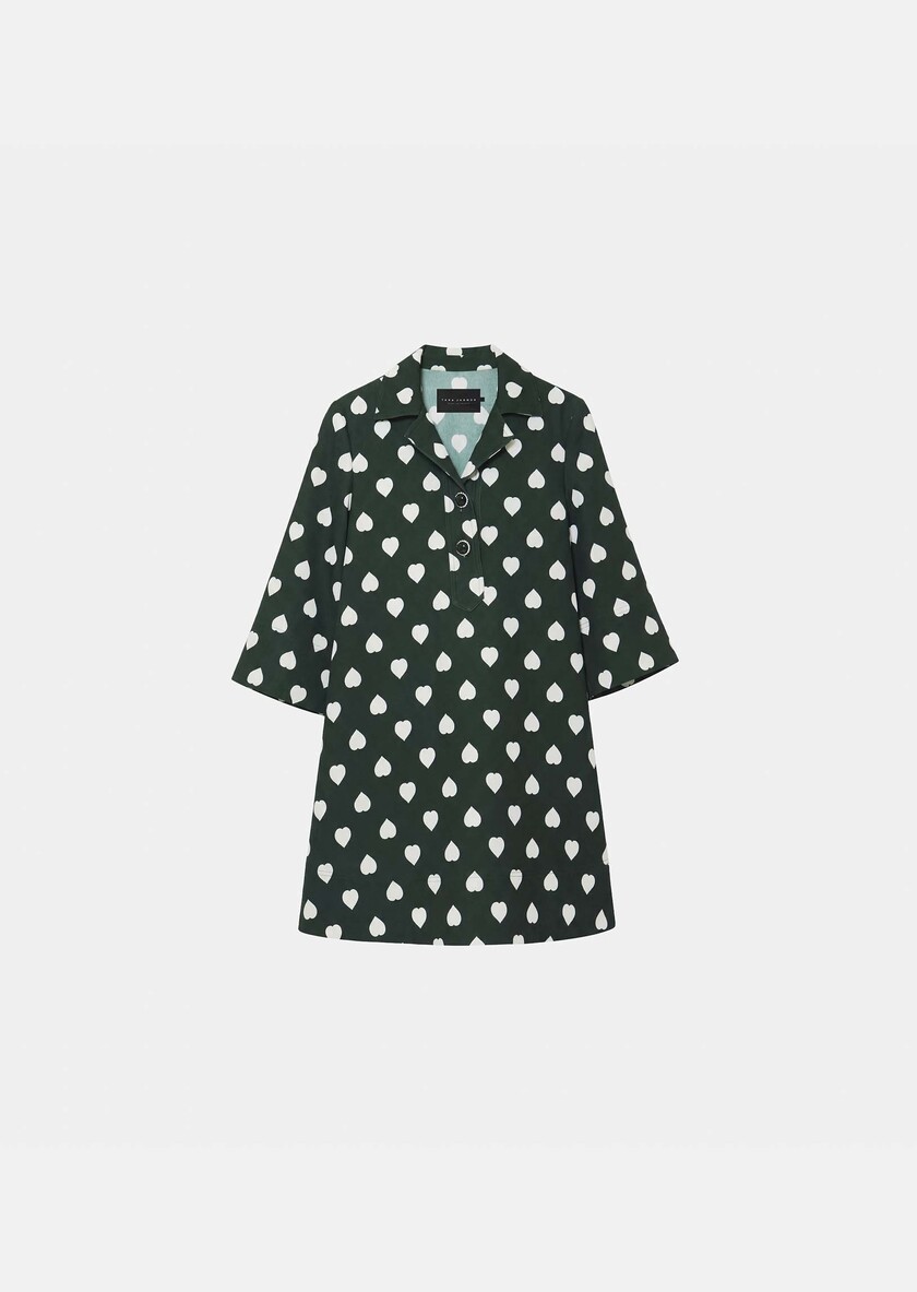 Robe Ross green with heart print Green TARA JARMON US