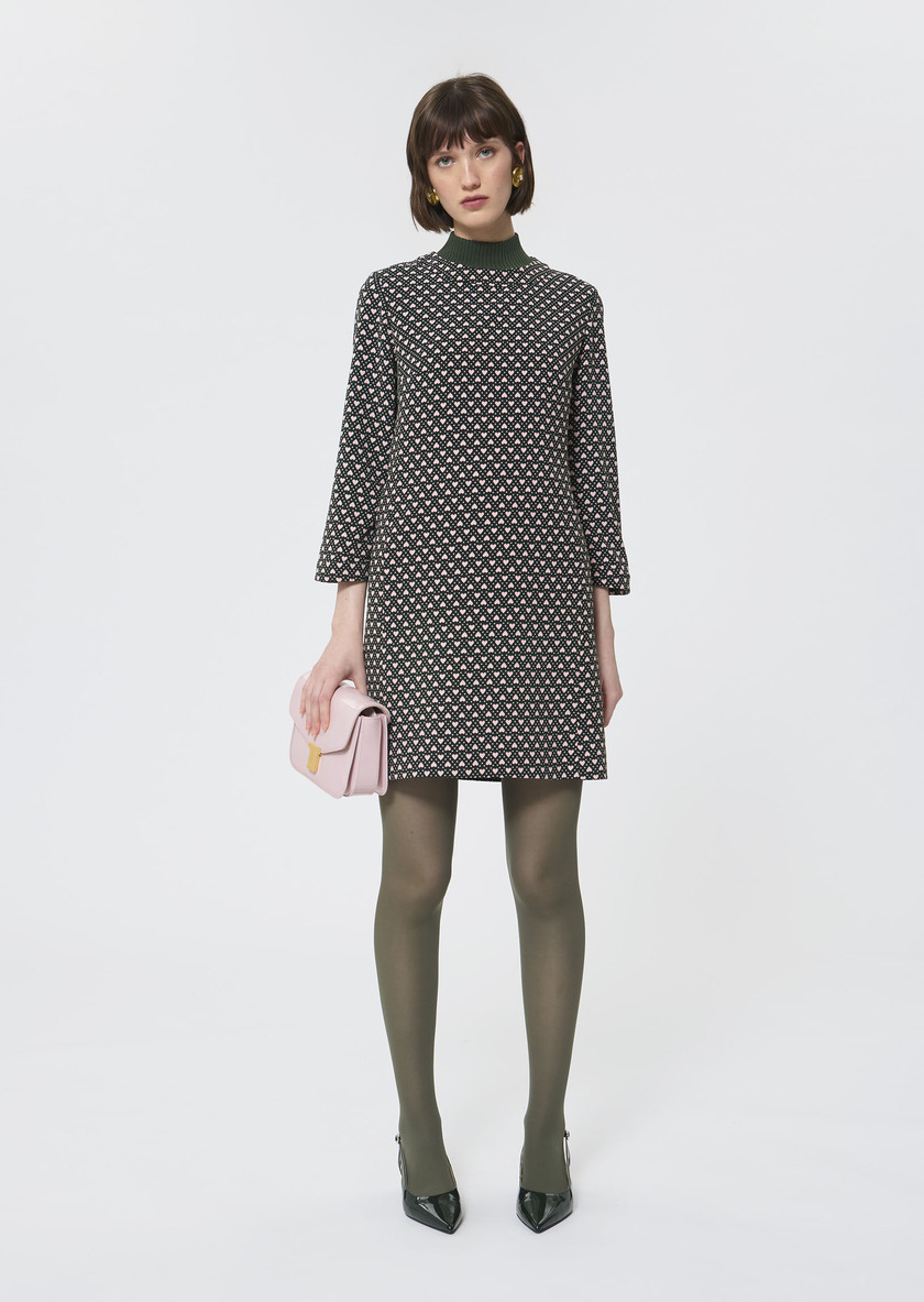 Rivanna Dress green with mini heart print Vert anglais TARA JARMON US