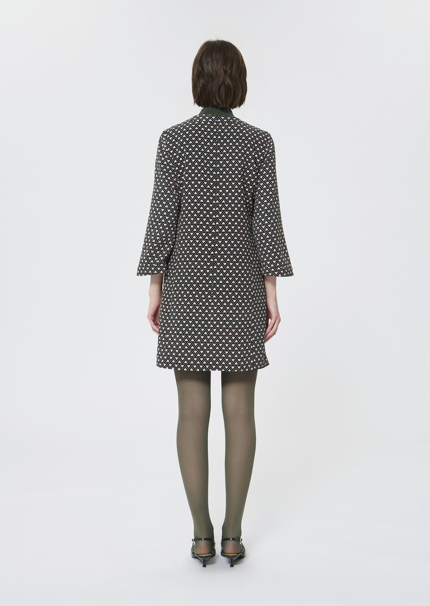 Rivanna Dress green with mini heart print Vert anglais TARA JARMON US