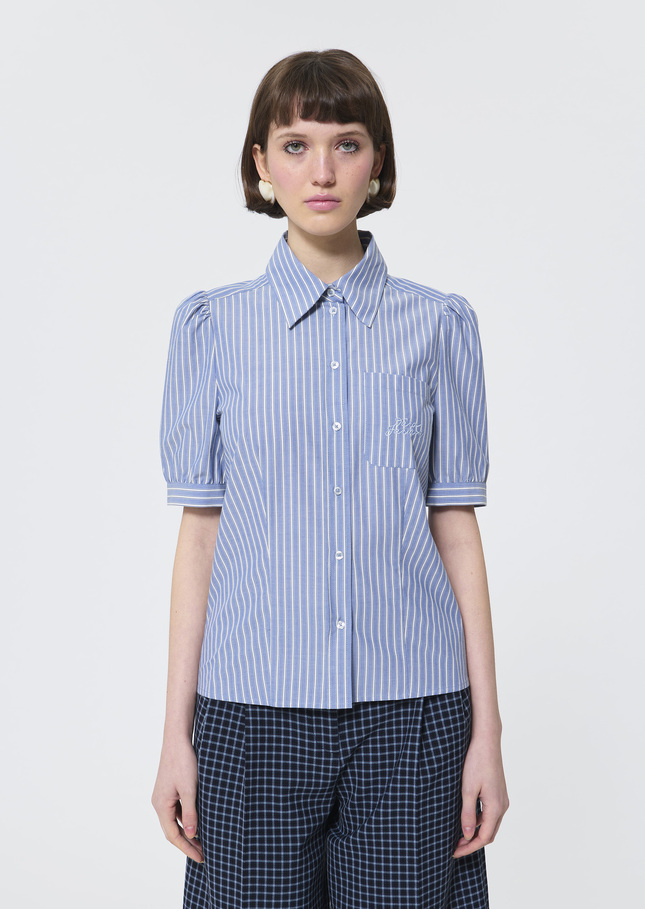 Coline shirt blue striped cotton Blue TARA JARMON US
