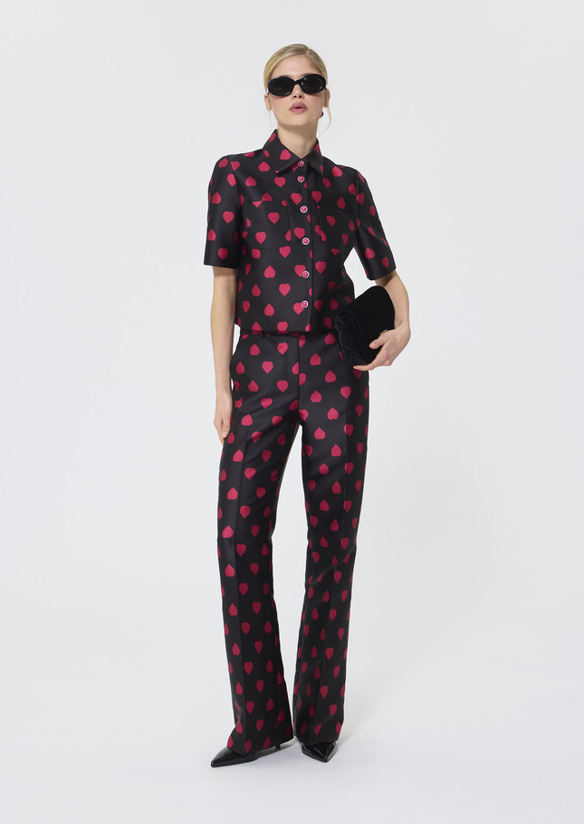 Carolane shirt black with heart print Black TARA JARMON US