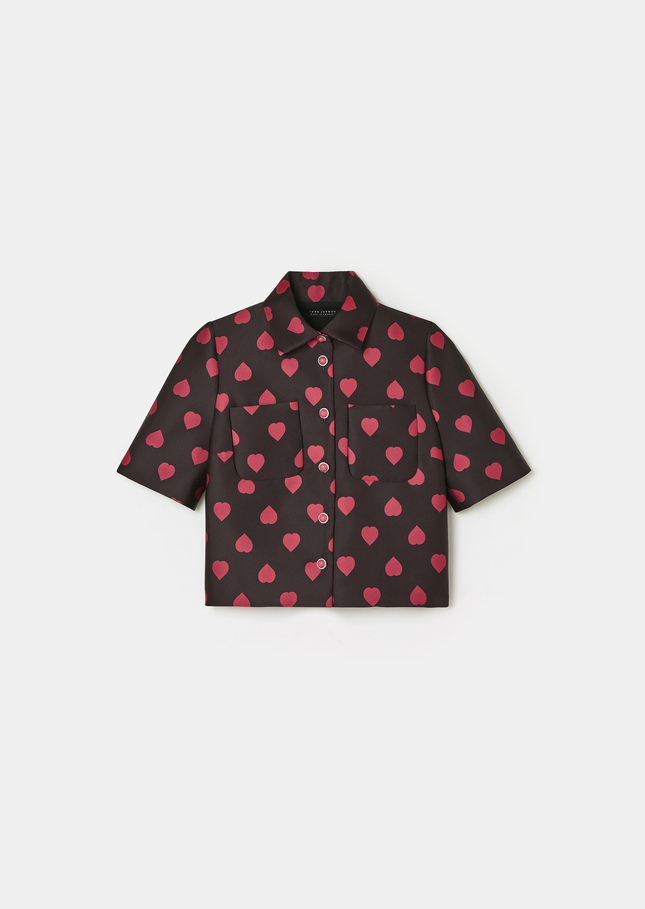 Carolane shirt black with heart print Black TARA JARMON US