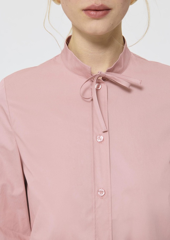 Clea shirt pale pink poplin Blush TARA JARMON US