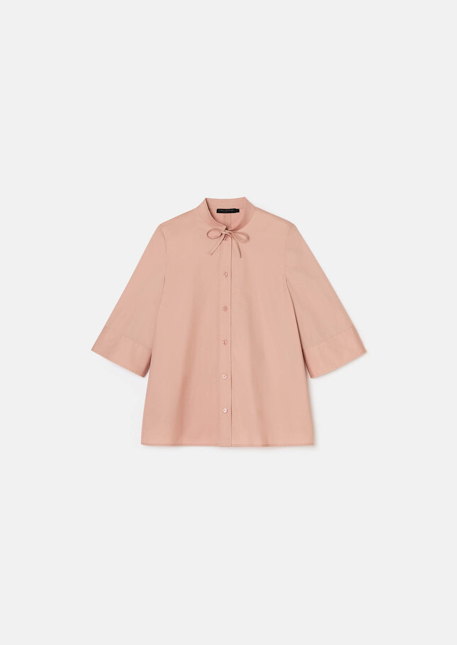 Clea shirt pale pink poplin Blush TARA JARMON US