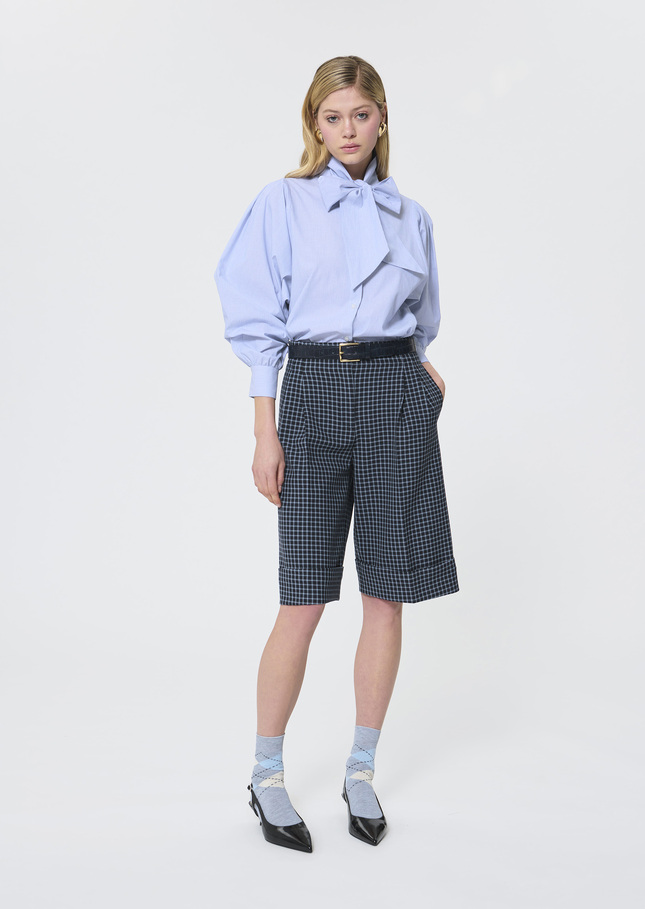 Candya shirt blue striped poplin Blue TARA JARMON US