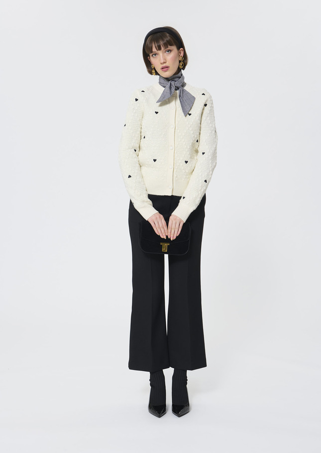 Guy Vest ecru wool with a cashmere feel Off-white TARA JARMON US