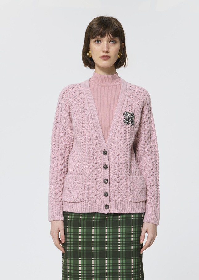Greg Vest pale pink wool Blush TARA JARMON US