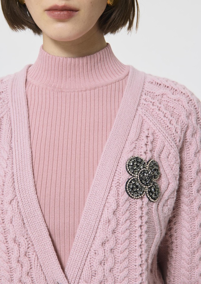 Greg Vest pale pink wool Blush TARA JARMON US