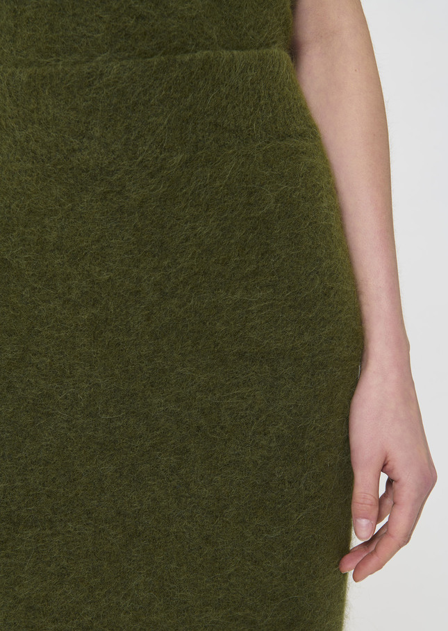 Janna skirt green brushed alpaca Green TARA JARMON US