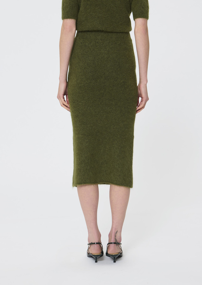 Janna skirt green brushed alpaca Green TARA JARMON US