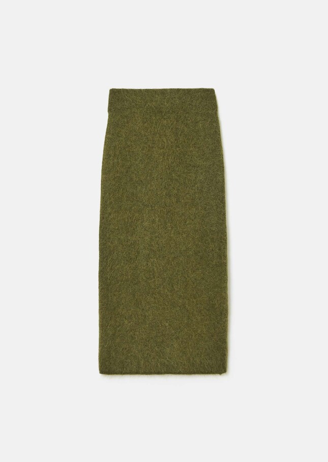 Janna skirt green brushed alpaca Green TARA JARMON US