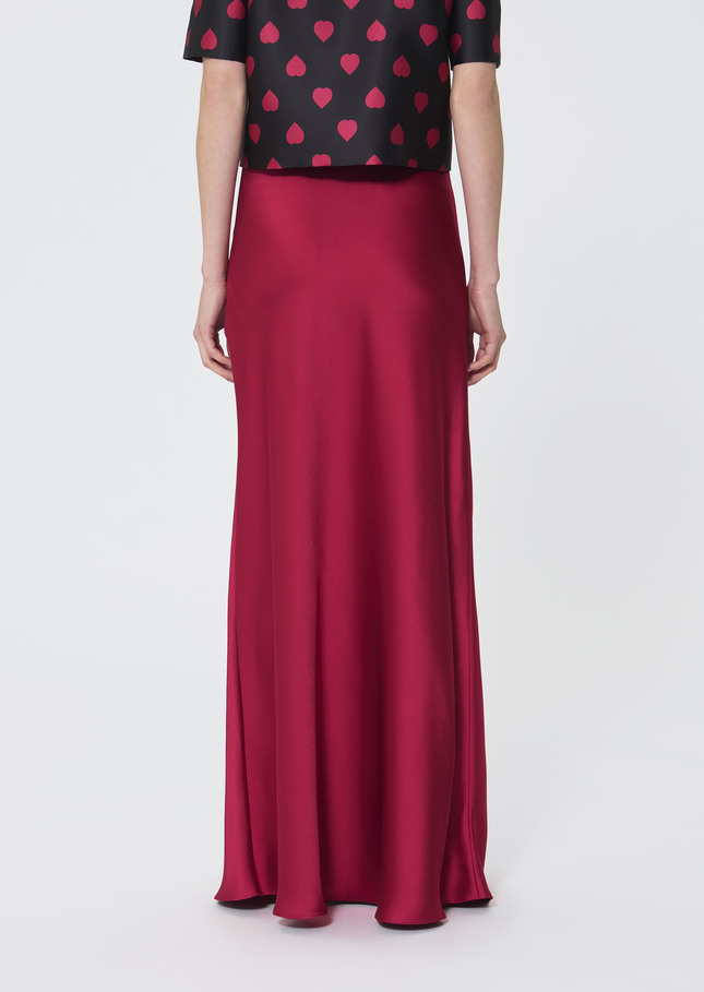 Jesta skirt red satin Garnet TARA JARMON US
