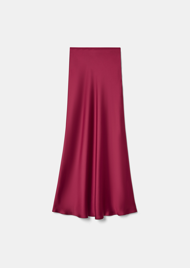 Jesta skirt red satin Garnet TARA JARMON US