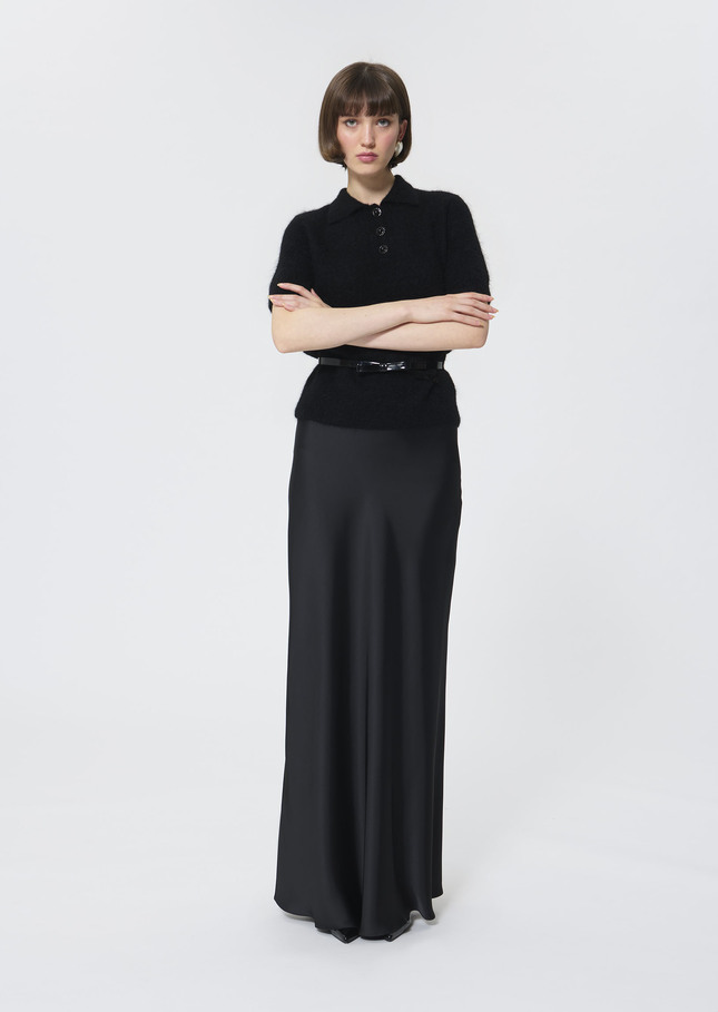 Jesta skirt black satin Black TARA JARMON US