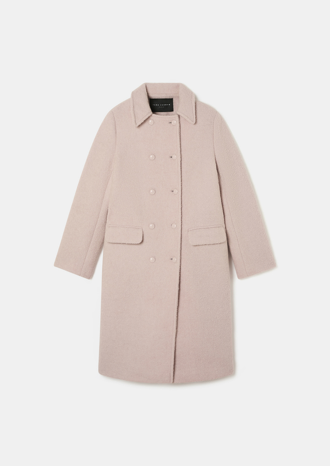 Marguerite Coat pink in bouclé wool Pink TARA JARMON US