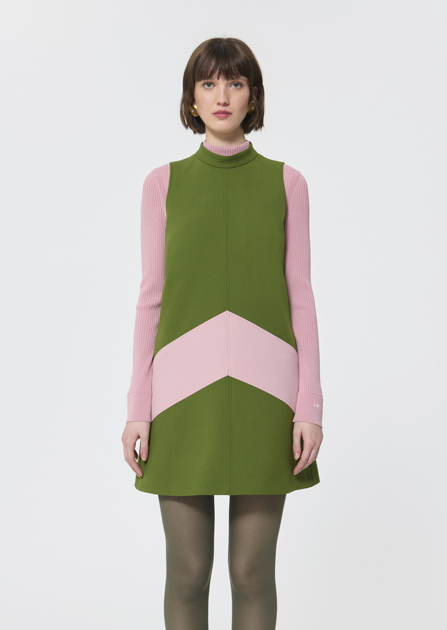 Respect Dress green double canvas Cactus TARA JARMON US