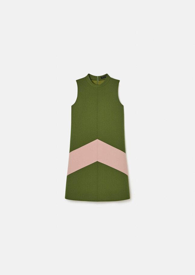 Respect Dress green double canvas Cactus TARA JARMON US