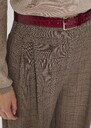 Lea Belt burgundy in crocodile-embossed leather Garnet TARA JARMON US