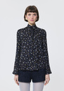 Colette shirt midnight blue floral print Night TARA JARMON US