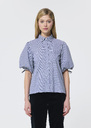 Caly Shirt midnight blue in mini gingham Night TARA JARMON US