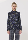 Charlotte shirt midnight blue floral print Night TARA JARMON US