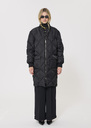 Danielle quilted down jacket black monogram pattern Black TARA JARMON US