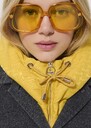 Removable Daria hood lemon yellow Lemon yellow TARA JARMON US