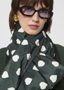 Ethan quilted scarf green Vert anglais TARA JARMON US