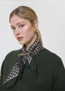 Effy stole English green silk Vert anglais TARA JARMON US