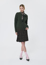 Gibus Vest green in compact merino wool Green TARA JARMON US